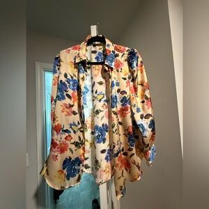 Zara Multicolor Floral Blouse